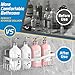 Youvip Adhesive Shower Caddy, No Drilling Bath Organizers 5 Pack, Rustproof Shelves with Soap Holder & Toothbrush Holder, Bathroom Organizers and Storage, Silver
