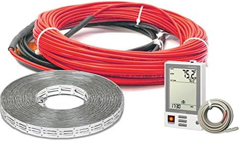 Heatwave Floor Heating Cable 120V (50-94 Square Feet) with Required GFCI Programmable Thermostat