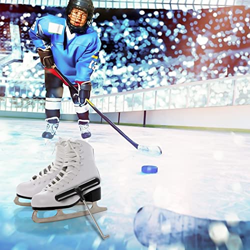 2 Pcs Sports Folding Lace Tightener, Universal Trampoline Spring Tool - Steel J-Hook Style Frame - Portable Durable Skate Lace Tightener For Figure Roller Ice Hockey, Boots, Unisex's Laces Puller #TOP6