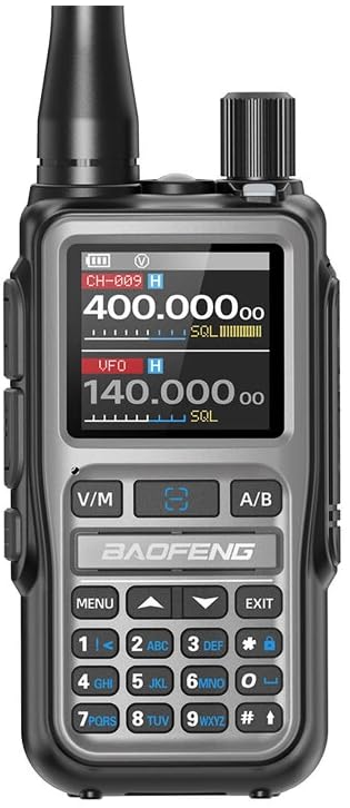 UV-5E Mini Walkie Talkie Multi Banda con Bluetooth de Largo Alcance, 36H de Batería, Tipo C y Copia de Frecuencia.