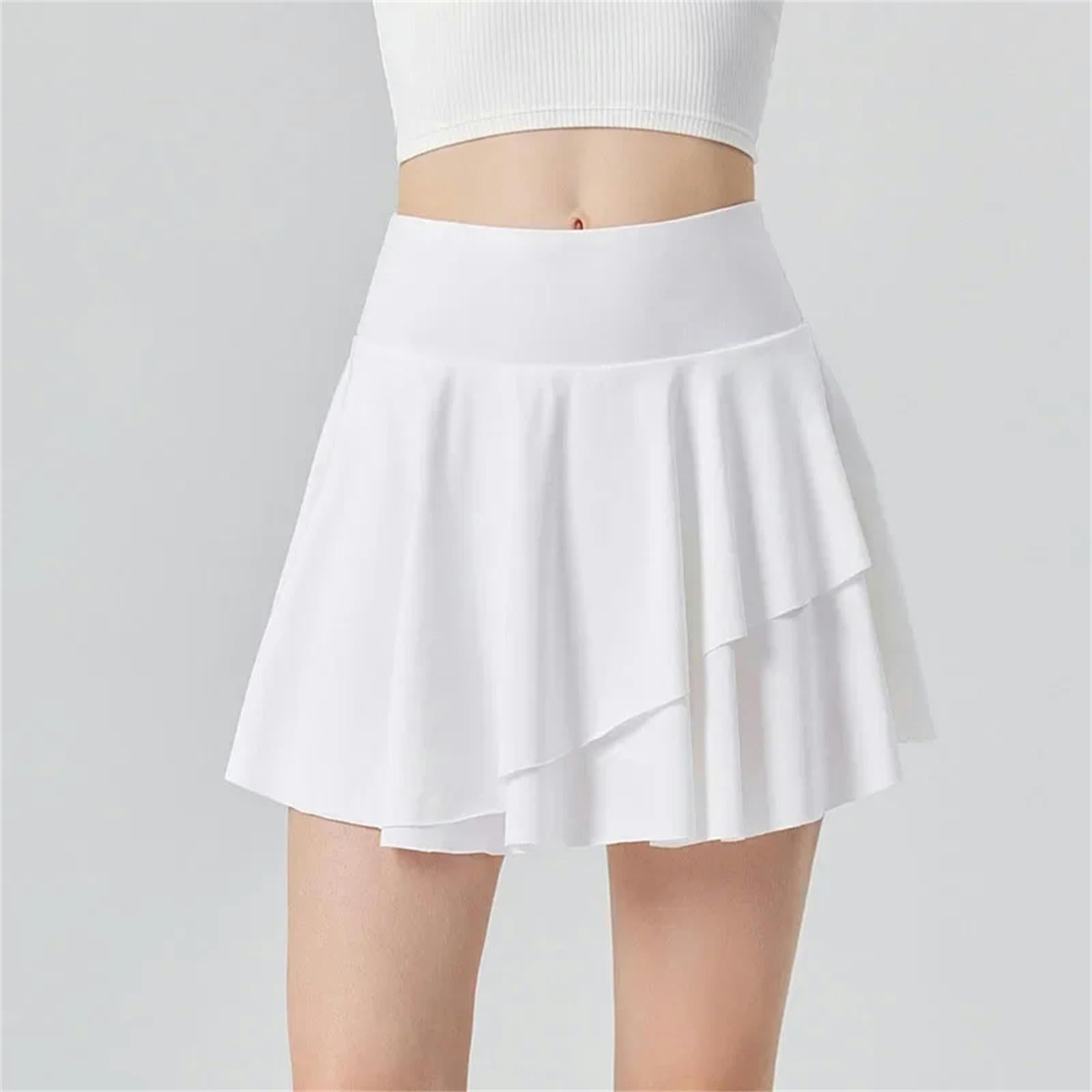 Falda Plisada Falda De Tenis De Mujer Refrescante, con Función De Protección Solar, Falda De Tenis De Golf Plisada