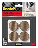Scotch SP940 051141598079 Gripping Pads, 1.5', Brown, 8 Count