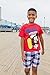 Disney Mickey Mouse Big Boys T-Shirt and Shorts Outfit Set Plaid Red 8