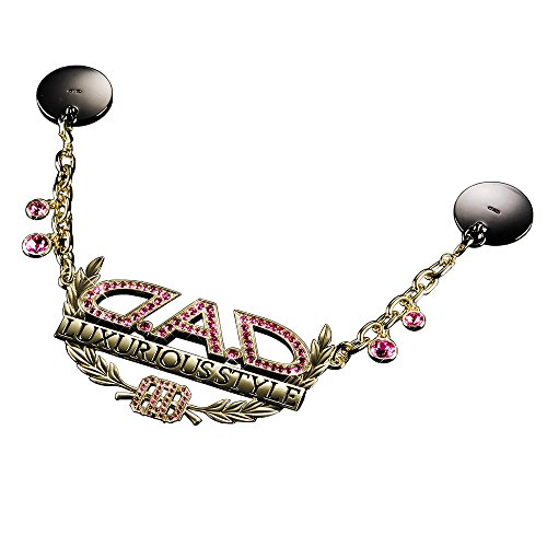 ギャルソン DAD 車用ルームミラー ラグジュアリー ネックレス タイプ ディルス ゴールド/フューシャ SA999-07 D.A.D