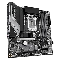 GIGABYTE B760M Gaming X DDR4 GEN5 Mainboard – Unterstützt Intel Core Prozessoren der 14. Generation, 8+1+1 Phasen VRM, bis zu 3200 MHz DDR4, 2 x PCIe 4.0 M.2, 2.5 GbE LAN, USB 3.2 Gen 1 – Ansicht 3