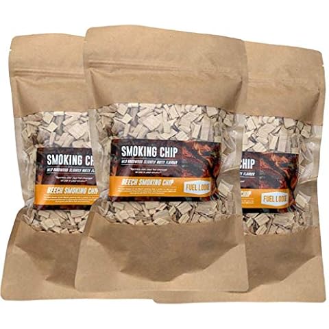 Fuel Lodge Pack of 3 Smoking Wood Chips Beech Aroma Cover