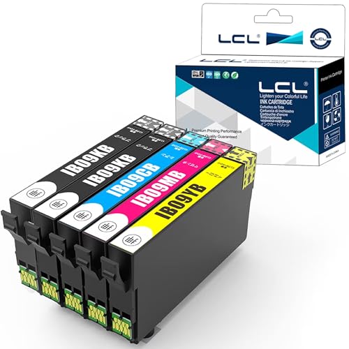 Amazon.co.jp: LCL エプソン用 IB09 電卓 IB09CL4B 大容量 顔料 (5