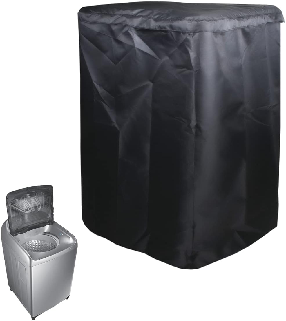 J&C Washer/Dryer Cover Black Dustproof Waterproof Portable