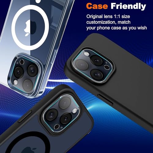 Image of Mizi 3 Pack Camera Lens Protector for iPhone 15 Pro /Max 6.1 inch / 6.7 inch 2023 Release, 9H Tempered Glass Camera Cover screen [Does not Affect Night Shots] - Clear