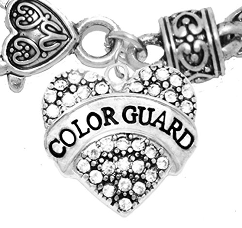 Cardinali Jewelry Color Guard, Crystal Heart Bracelet, Safe-Hypoallergenic, Nickel, Lead, Cadmium Free.