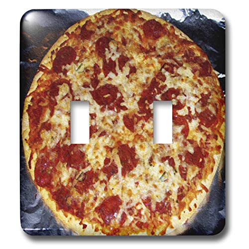 3dRose lsp_36696_2 Pizza Oil Painting Light Switch Cover -  3D Rose (Home Improvement)