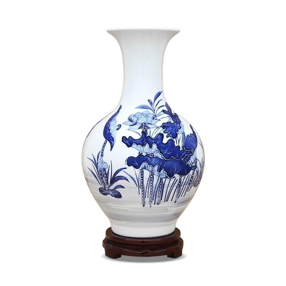 Vase porcelaine bleue transparente pour illuminer les pièces sombres de la maison