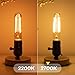 Grensk Dimmable Tubular Light Bulbs 40Watt,4W E26 T10 LED Type T Bulbs,2700K Warm White Long Edison Light Bulbs for Chandelier Light or Industrial Wall Sconces,400Lumens,4.96 inches,2Pcs