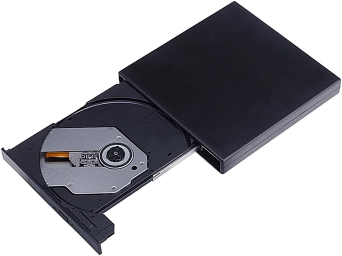 MERRYHAPY Cd Burner for Notebook External Cd Drive DVD Burner Rewriter USB Easy to Use Small Compatible Se Me Win