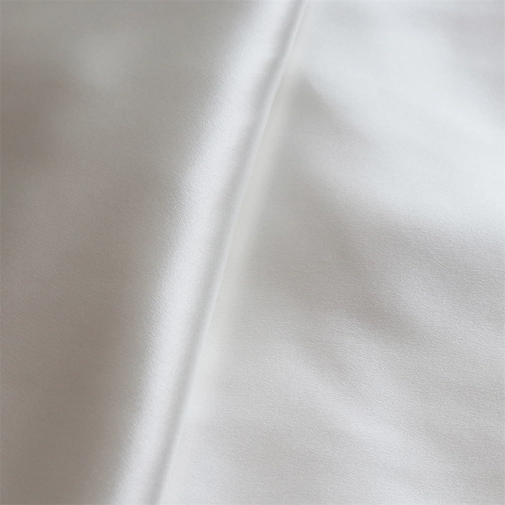 Suministros De Costura DIY De 1 Metro, Tela Satinada De Seda, Bufanda Blanca Brillante, Accesorios Para Prendas De Vestir, Telas Charmeuse De Seda Suave