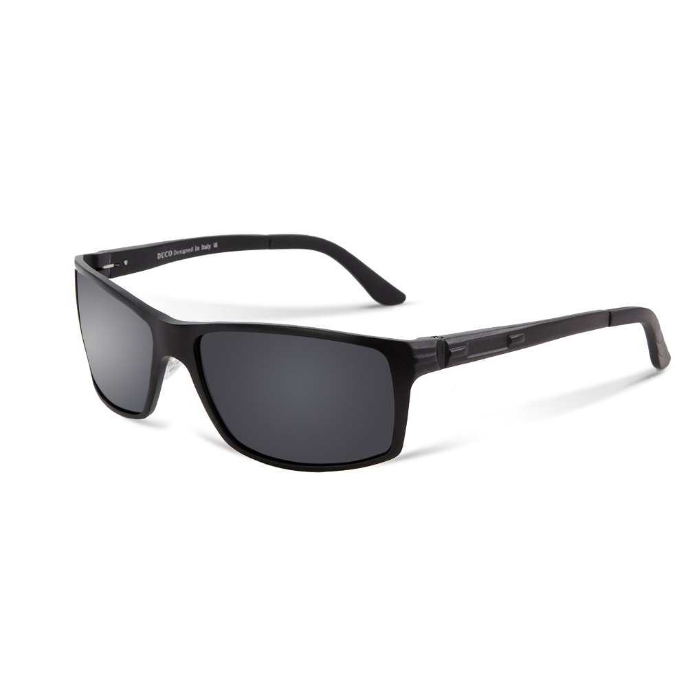DucoDUCO Polarized Sports Sunglasses For Men Durable Metal Frame Sun Glasses For Driving Cycling Baseball Running Golf 9018