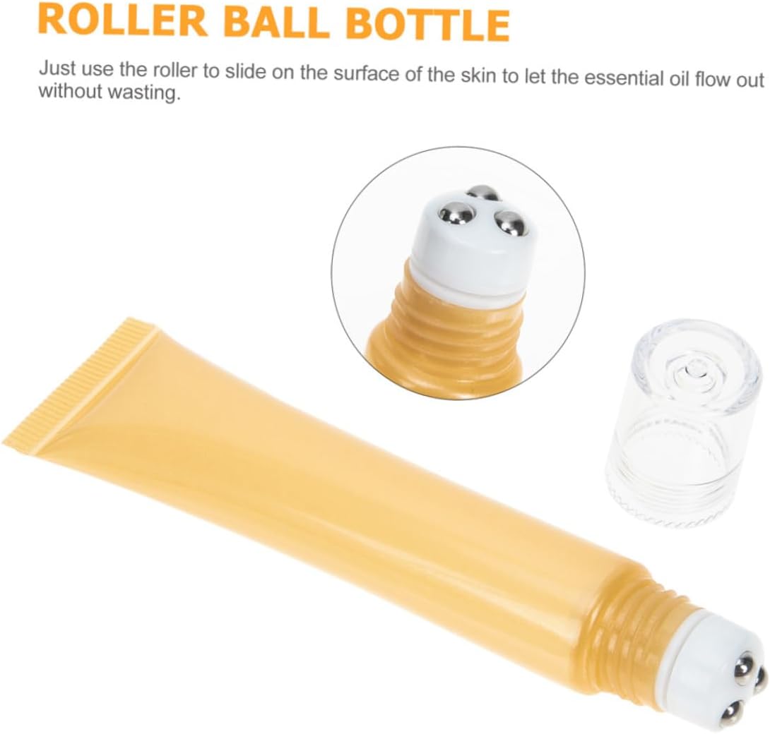5Pcs Refillable Eye Cream Tubes Travel Sized Empty Dispenser for Cosmetics Lightweight Portable Cream Containers for Women for Essential Oils DIY Beauty image 5