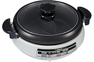 Zojirushi Gourmet dExpert Electric Skillet for Yin-Yang Hot Pot, Non-Stick Electric Pan with Temperature Control
