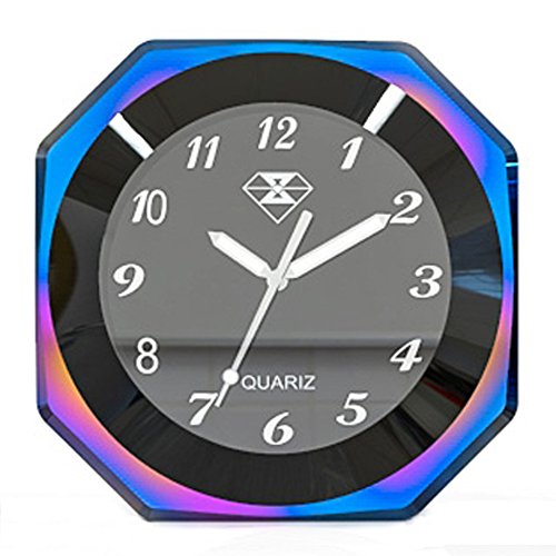 Perfectech Waterproof 7/8"- 1 1/8" Handlebar Luminous Dial Motorcycle Clock for Dirt Bike Motocross Yamaha Kawasaki Honda Suzuki Harley Davidson (Burning blue)