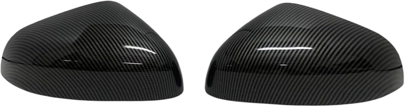Rear View Mirror Cover Trim Car Accessories Pair Replacement Rearview Side Mirror Covers Carbon,Compatible For Ford Fiesta MK8 2018-2024Glossy Black