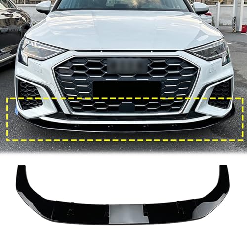 FINMOKAL Kit de cuerpo de parachoques delantero negro brillante para Audi A3 8Y S3 2021+
