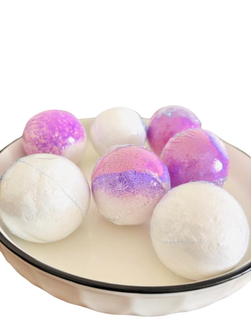 Therpia Bath Bomb Gift Set – Calming Vanilla + Uplifting Lemon & Lavender for Spa-Like Self-Care for Sleep, Mood & Stress Relief-picture-39