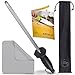 Chefast Honing Steel Knife Sharpening Kit: Combo Set of 10-Inch Rod with a 5.5-Inch Handle for Maximum Stability, Cleaning Cloth, and Carry Bag - Sharpener for Kitchen, Butcher, and Chef Knives