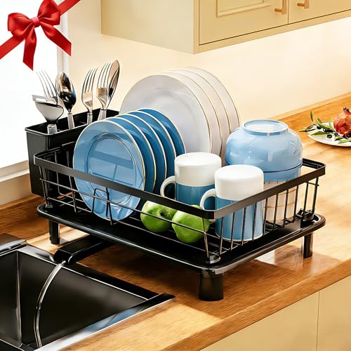 GAOKASE Dish Drying Rack, Stainless Steel Space-Saving...
