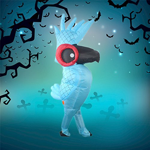 Xnferty Inflatable Parrot Costume, Halloween Fancy Suit Dress Pumpkin Costume Bodysuit Blow Up Cosplay Fantasy Costumes For Adult #TOP1