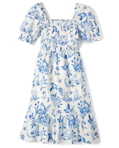 Gymboree,Womens,Mommy and Me Matching Short Sleeve Dresses,Blue Birds,Small (Adult)