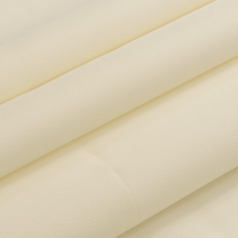 Textrend Tissu imperméable au mètre, Tissu de couture, Polyester, Durable, Tissu d'extérieur, Tissus 1x1,5m, Tissus au mètre (Ecru)