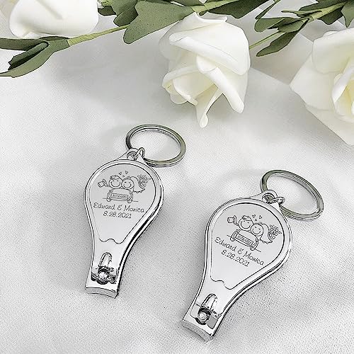 Faveur de mariage pour invités : ouvre-bouteille et coupe-ongles - 2
