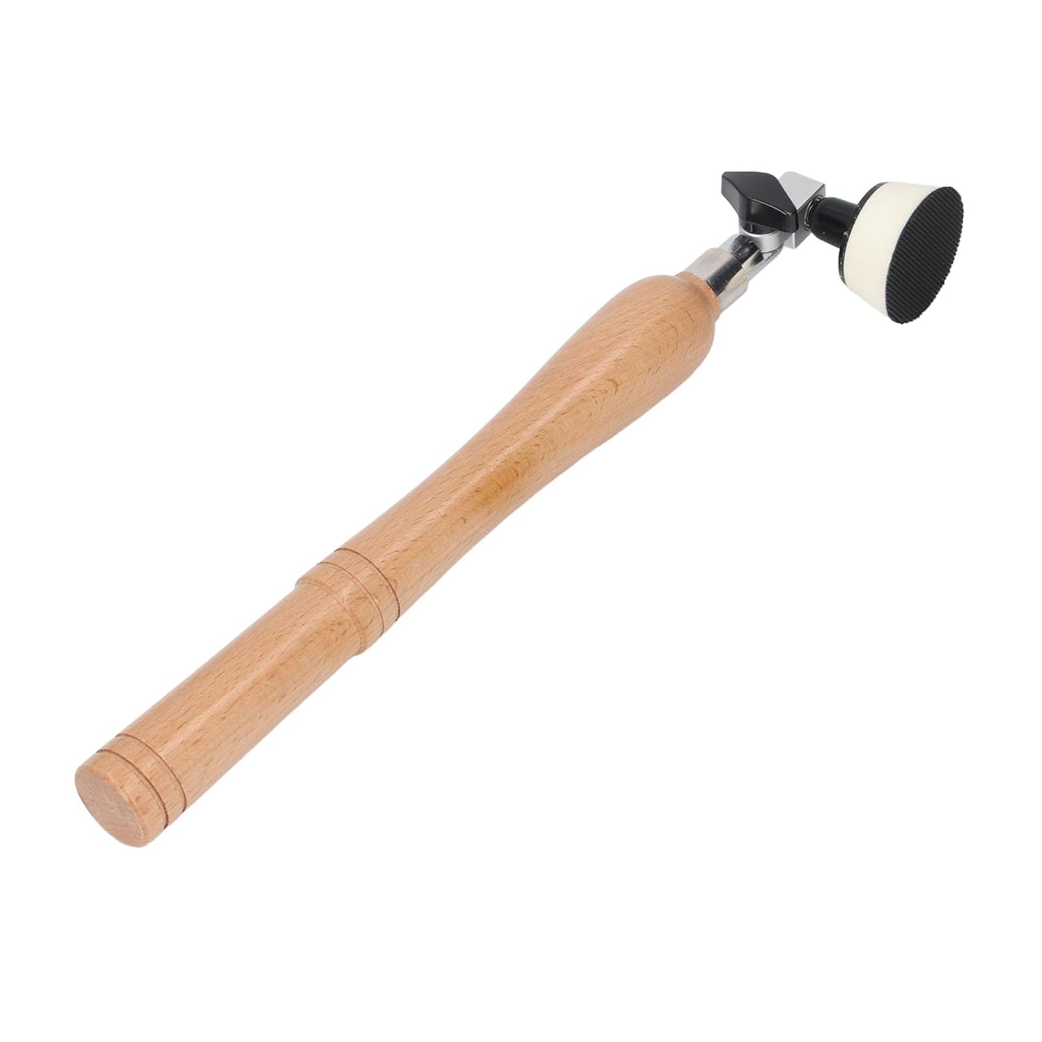 Handheld Bowl Sander Kit, Wooden Handle with 1in 2in Pads 50pcs Sanding Discs for Woodworking