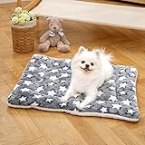 MICOOYO 2 Stück Hundekäfig Bett Matratze – Fleece Haustier Kissen Bett Matte Waschbar Katze Kissen Pad für mittelgroße Hunde Katze Welpen (69 * 52cm)