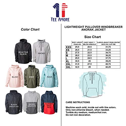 Teeamore Custom Embroidered Windbreaker Half-Zip Jacket For Men Women Personalized Embroidery Rain Jacket #TOP6