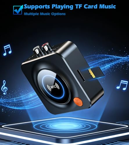 Bluetooth Receiver for Home Stereo, AUX RCA to Bluetooth Adapter for Old Speakers, NFC Wireless Audio Receiver for Music Streaming Sound System, KAIY Convert Wired Speakers to Wireless - Image 5