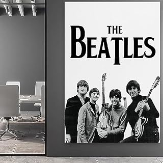 ICHU Poster des Beatles sur toile – Impression d’art moderne pour chambre à coucher – 60 x 90 cm - Les Beatles, Paul McCartney, John Lennon, RIngo Starr, George Harrison ICHU Poster des Beatles sur toile - Impression d'art moderne pour chambre à coucher - 60 x 90 cm – Image 5