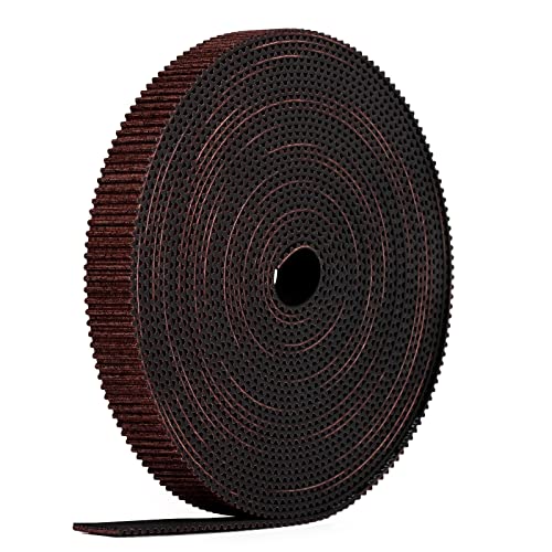 iMetrx GT2 Correa 6 mm Belt 3D Impresora 5M Correa dentada Premium Fibra de Vidrio Tracción Resistente al desgaste Superficie del diente de nylon marrón