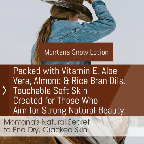 Montana Snow Lotion - Organic Hydrating Daily Moisturing Lotion For Dry To Very Dry Skin, Shea Moisture Body Lotion, 100% Natural Non Toxic Body Lotion, Vit E And Aloe Vera 4Oz (Tranquil Big Sky A Blend Of Lavender, Grapefruit, Apple, Patchouli, Chamomile, Lotus Flower & More) #TOP3