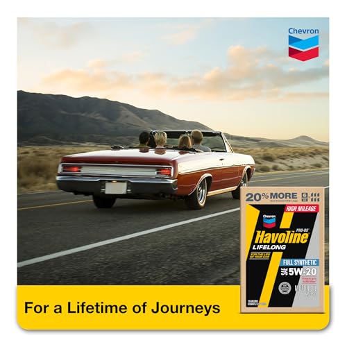 Image of Havoline Motor Oil 5w20 PRO-DS Lifelong Full Synthetic Smart Change Engine Oil, 5W-20, 6 Quarts, Pack of 2