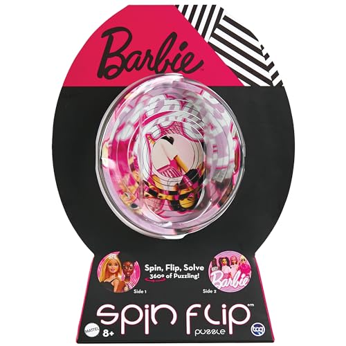 Spin Flip Puzzle: Barbie Glam Girls, 3D Puzzle, Challenging, Fun, Interactive Brain Teaser for Kids and Adults, Stimulates Creativity