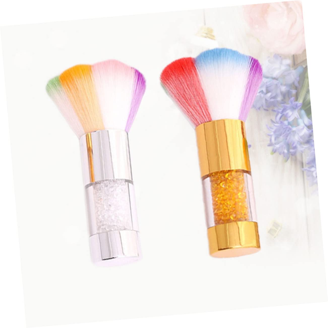 FRCOLOR 4pezzi Pennelli Per Blush Pennelli Per Trucco Multifunzionali e Argento Accessori Cosmetici Per Donne Per Uso Quotidiano e Professionale