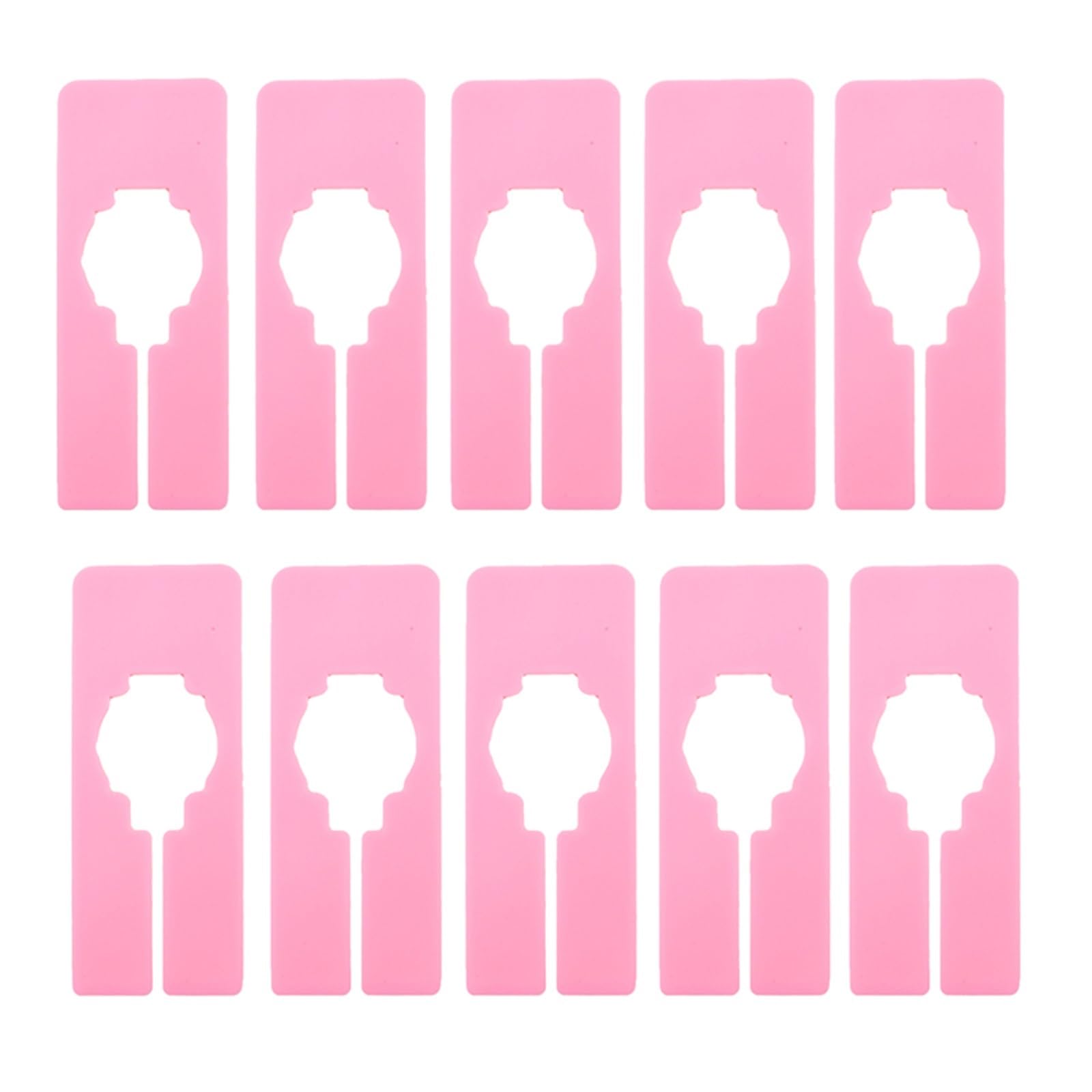 Zeahkri Hanger Dividers 60pcs Divider Closet Dividers for Shelf Hanger Separators Rack Plastic Reusable Clothing for Sorting Clothes(Pink)