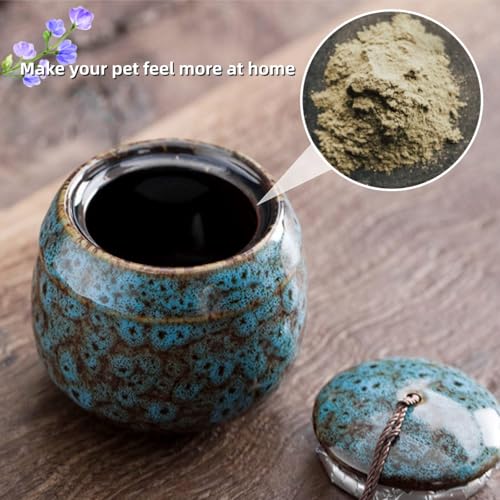 1 PCS Keepsake Urns Ashes Small Boxes,Ywbfove Mini Pets or Humans Funeral Cremation Urns,Small Amount of Cremated Remains, Display Burial at Home or Office(Blue) image 4