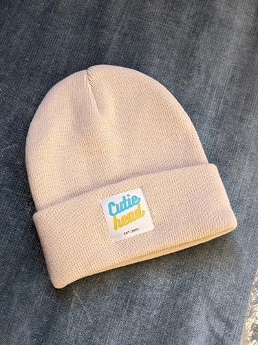 Toddler Beanies for Girls & Boys | Winter Hats for Kids & Babies | Knitted Hats for Kids - Girls & Boys 1y - 4T | Adjustable Cute, Unique Design | Premium Material (Dover White)2