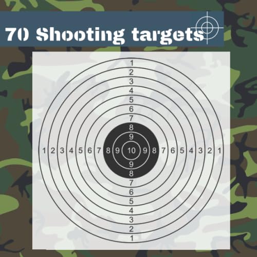70 Shooting Targets: 8.5" x 8.5" | Silhouette black | firearms, airsoft, BB, rifles, pellet guns , archery |      Paperback – December 10, 2019