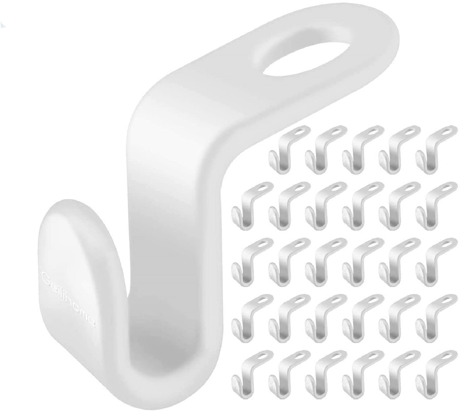 ANKRKERYYtitle 30 Pcs Clothes Hanger Connector Hooks Space Saving Coat Hanger Connectors for Wardrobe Closet Garderobe