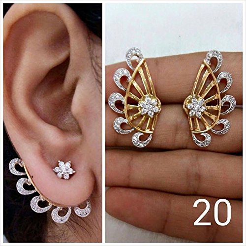 American Diamond Earcuff Plated