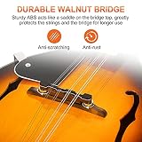 Vangoa Styl mandoliny dla leworęcznych, Sunburst