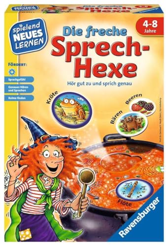 Ravensburger 24944 - Die freche Sprech-Hexe - Play and Learn for Children, Educational Game for Children from 4 Years, Playful Learning for 2-4 Players - Birthday Gifts
